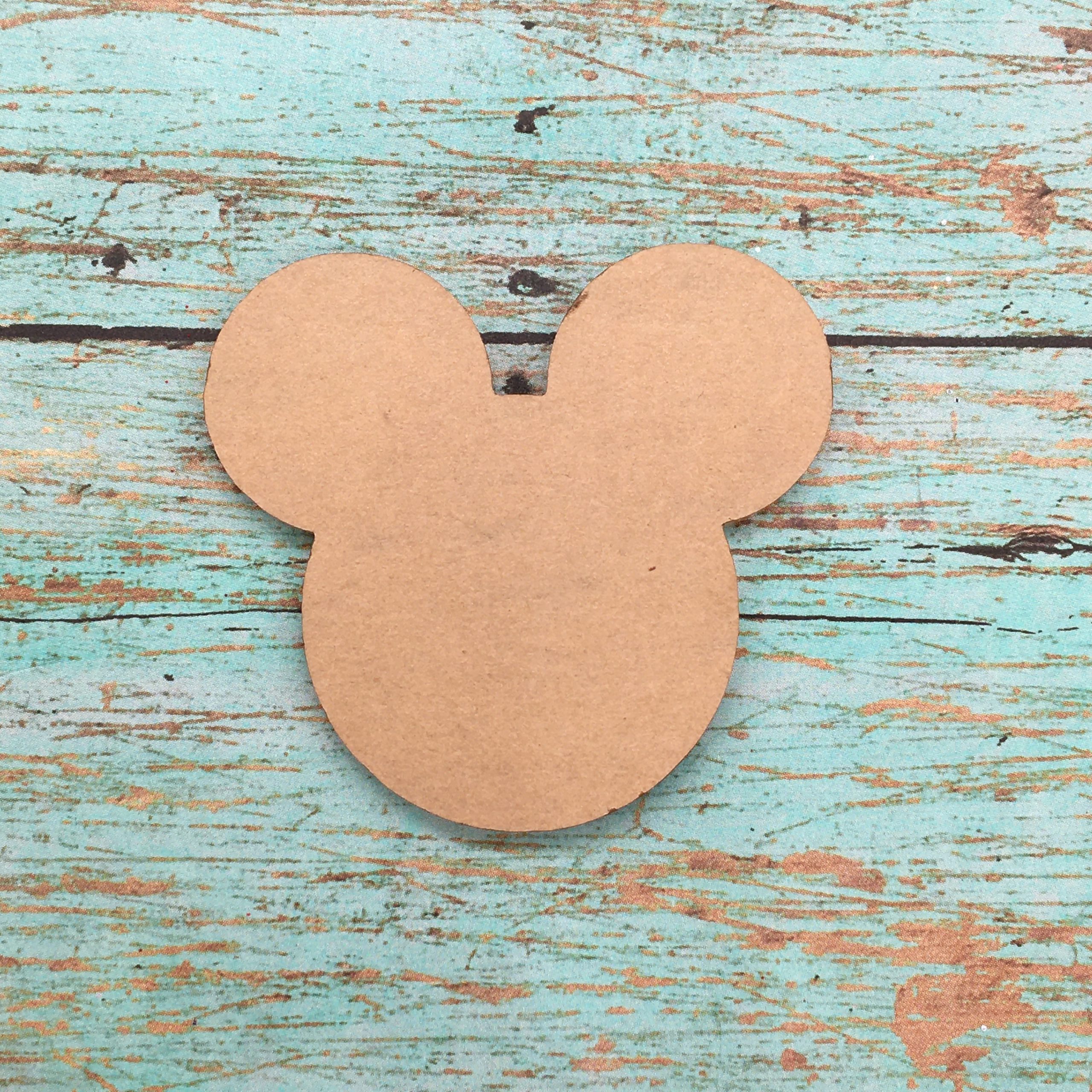 Mouse Head Badge Reel1.5 IN
