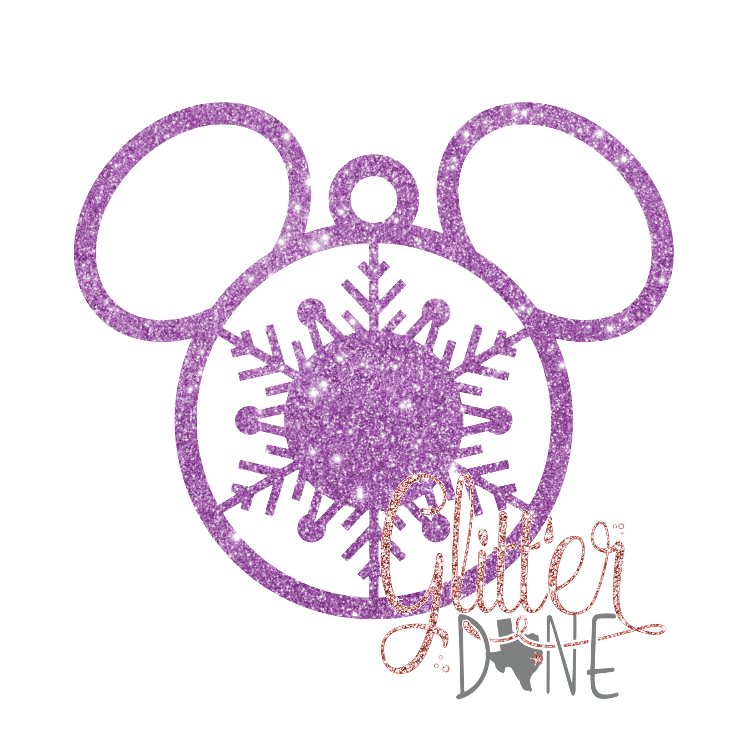 Mouse Head Snowflake Ornament
