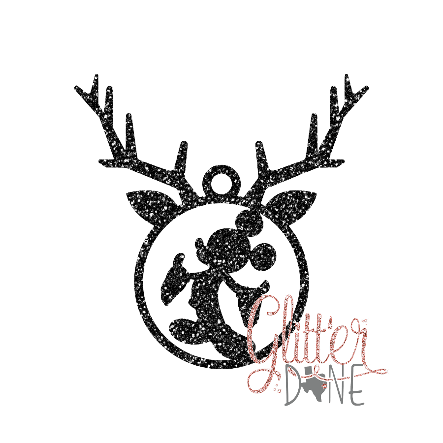 Mouse Reindeer Ornament