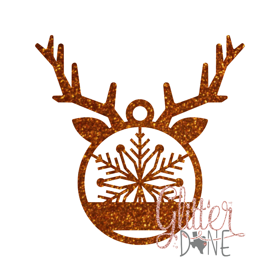 Snowflake Reindeer Ornament