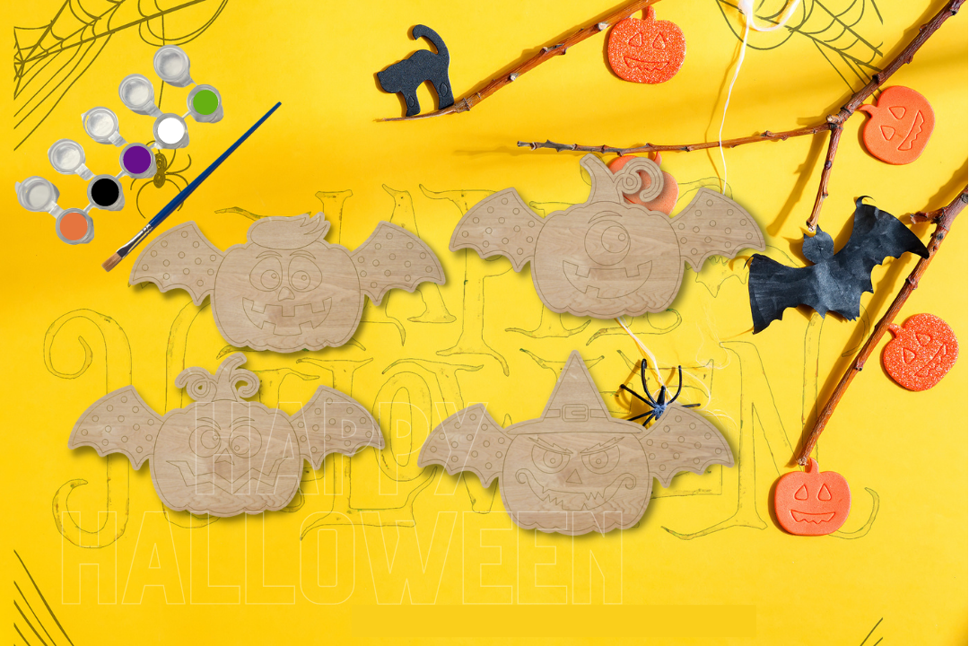 Polka Dot Pumpkin DIY Paint Kit