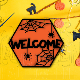 Spider Web DIY Door Hanger