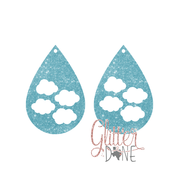 Cloud Teardrop Acrylic Earring