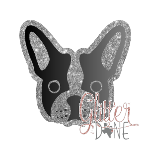 Frenchie Head 2 Badge Reel 2 IN
